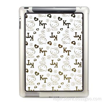 Plastic Case for iPad 2, Made of PC and PU, Customized Patterns and Logos are Accepted
